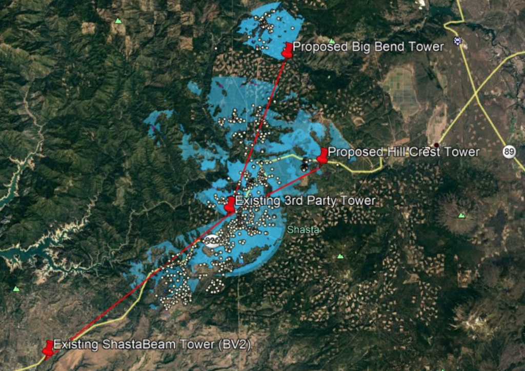 ShastaBeam Map